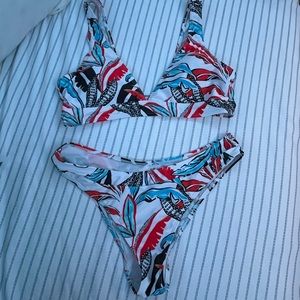 shein tropical bikini
